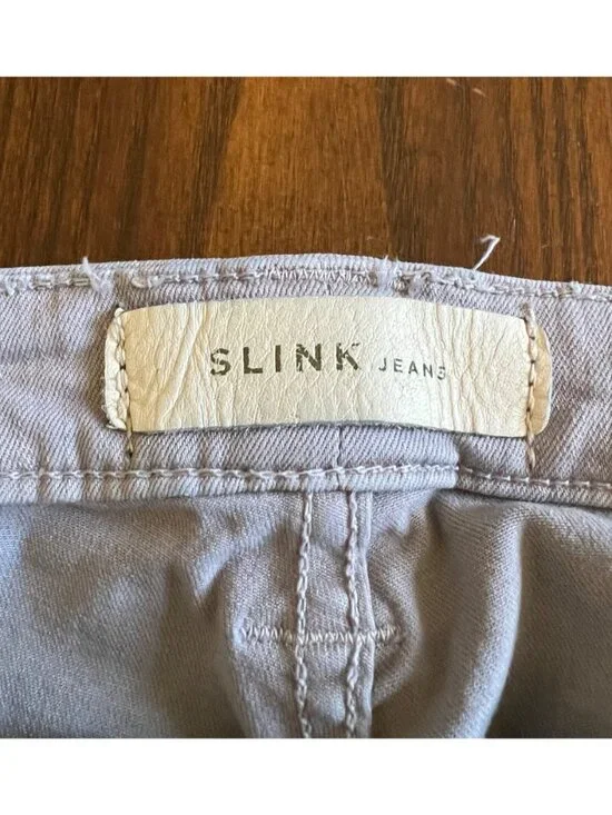 Slink Curvy Jeans Gray Skinny Distressed Ripped Knee Stretch High Rise Jegging14 - Picture 3 of 9